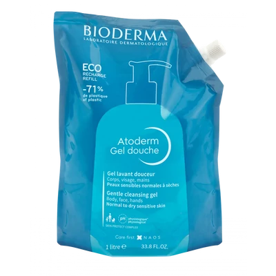 Bioderma Atoderm Gel douche Bőrkímélő tusfürdő UTÁNTÖLTŐ 1L Bioderma Atoderm Gel douche Bőrkímélő tusfürdő UTÁNTÖLTŐ 1L