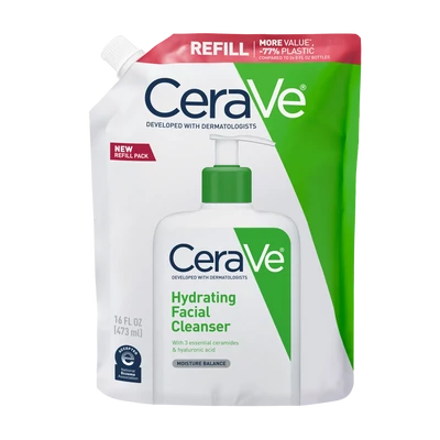 CeraVe hidratáló, tisztító gél utántöltő 473ml