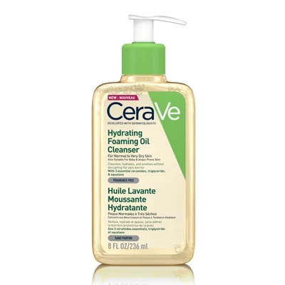 Cerave hidratáló, habzó, olajos tisztító 236ml Cerave hidratáló, habzó, olajos tisztító 236ml