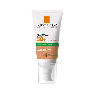La Roche-Posay Anthelios UV-MUNE 400 Oil control mattító hatású SPF 50+ SZÍNEZETT gél-krém arcra 50 ml