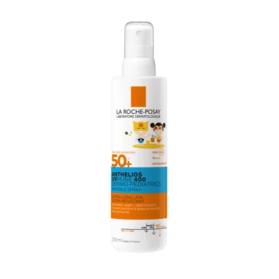 La Roche-Posay Anthelios UVMune 400 Dermo-Pediatrics Napvédő spray SPF 50+ gyerekeknek 200 ml