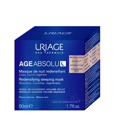 URIAGE AGE ABSOLU BŐRTÖMÖRSÉGET FOKOZÓ, RÁNCTALANÍTÓ ÉJSZAKAI KRÉM MASZK 50 ml URIAGE AGE ABSOLU BŐRTÖMÖRSÉGET FOKOZÓ, RÁNCTALANÍTÓ ÉJSZAKAI KRÉM MASZK 50 ml