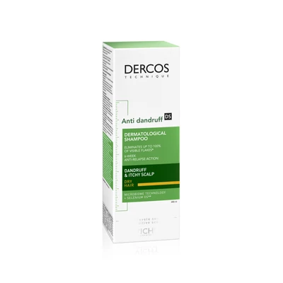 Vichy Dercos korpásodás elleni sampon száraz hajra 200 ml