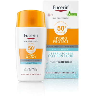 Eucerin Sun Hydro-Protect ultra könnyű napozó fluid arcra SPF50+ 50ml Eucerin Sun Hydro-Protect ultra könnyű napozó fluid arcra SPF50+ 50ml