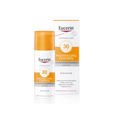 Eucerin Sun Photoaging Control napozó fluid arcra FF30 50ml Eucerin Sun Photoaging Control napozó fluid arcra FF30 50ml