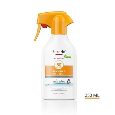Eucerin Sun Sensitive Protect KIDS Gyermek napozó spray (Trigger spray) FF50+ 250ml
