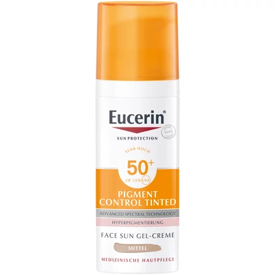 Eucerin Sun Pigment Control színezett napozókrém arcra medium FF50+ 50 ml  Eucerin Sun Pigment Control színezett napozókrém arcra medium FF50+ 50 ml