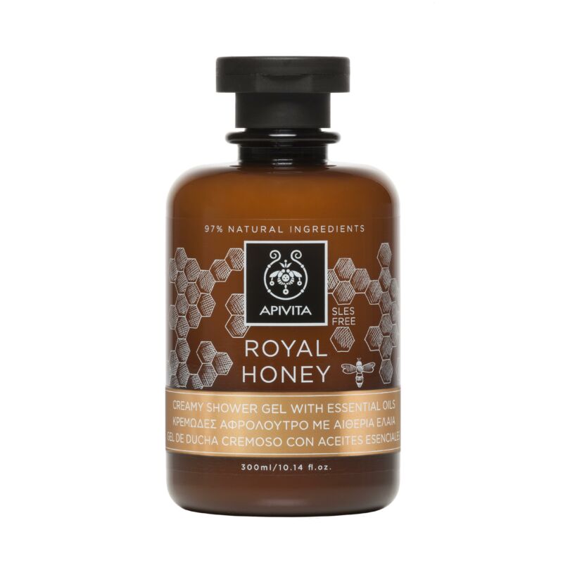 APIVITA Tusfürdő száraz bőrre - Royal Honey 250ml