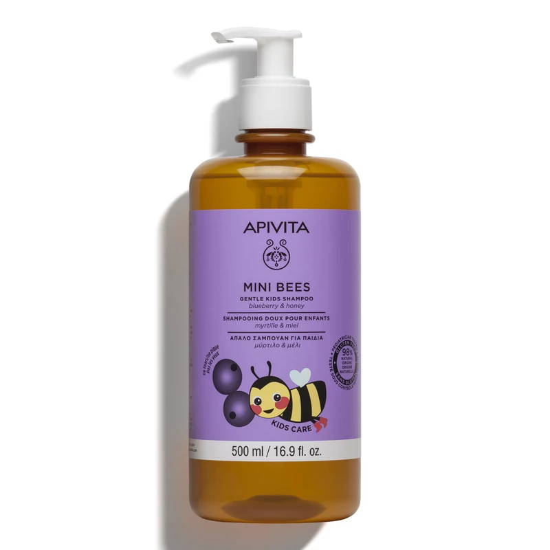 APIVITA MINI BEES Bőrkímélő sampon gyerekeknek 500 ml