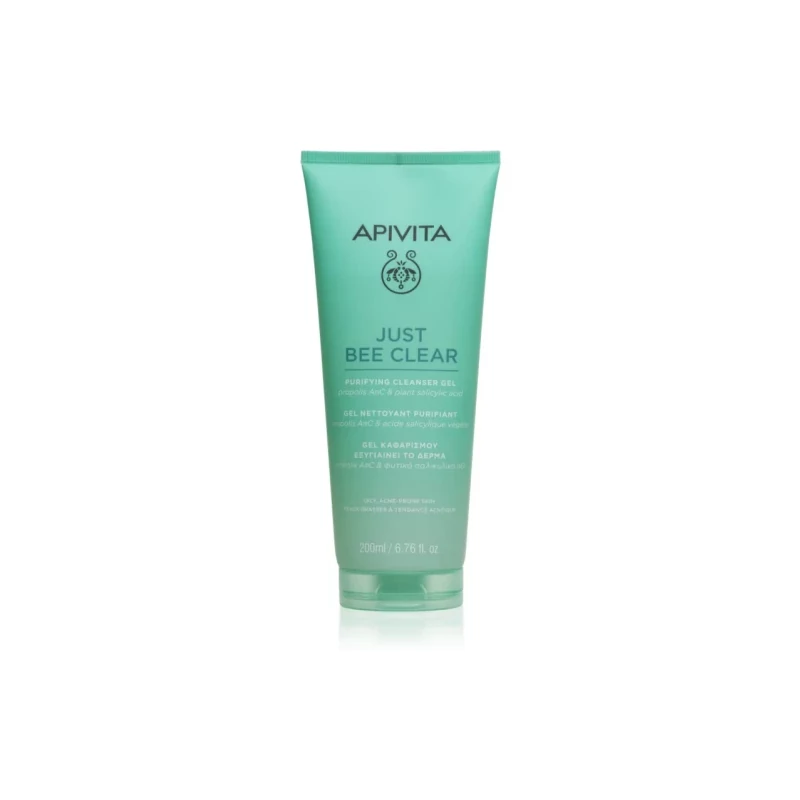 APIVITA JUST BEE CLEAR Arctisztító habzó gél zsíros bőrre 200 ml
