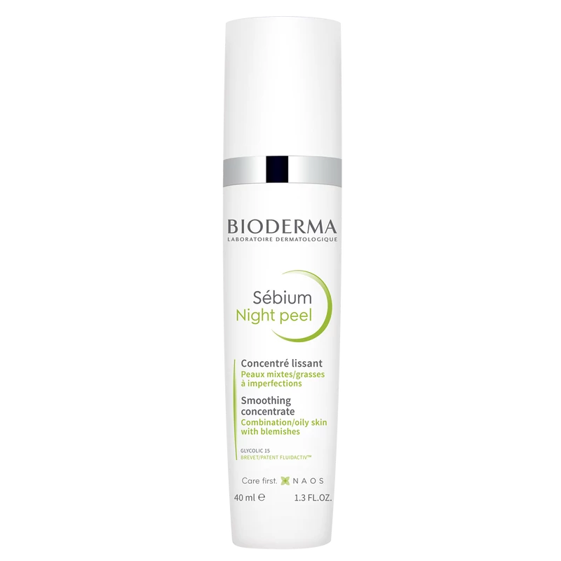 Bioderma Sebium Night Peel Gyengéden hámlasztó tisztító gél 40ml