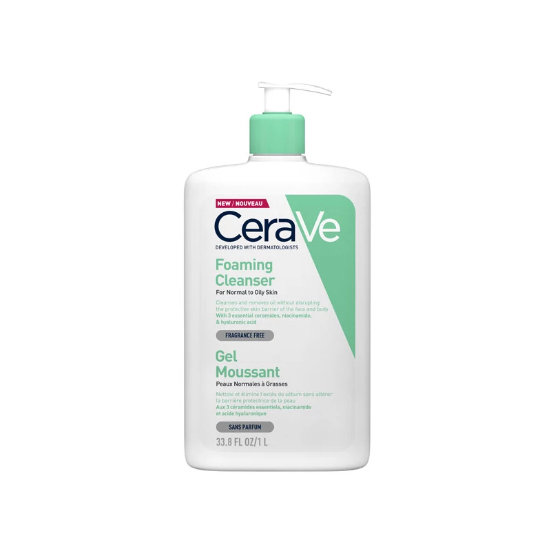 CeraVe Habzó tisztitó gél normál és zsíros bőrre 1000 ml