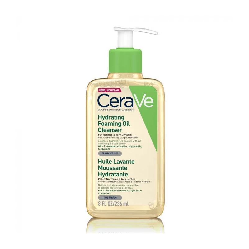 Cerave hidratáló, habzó, olajos tisztító 236ml