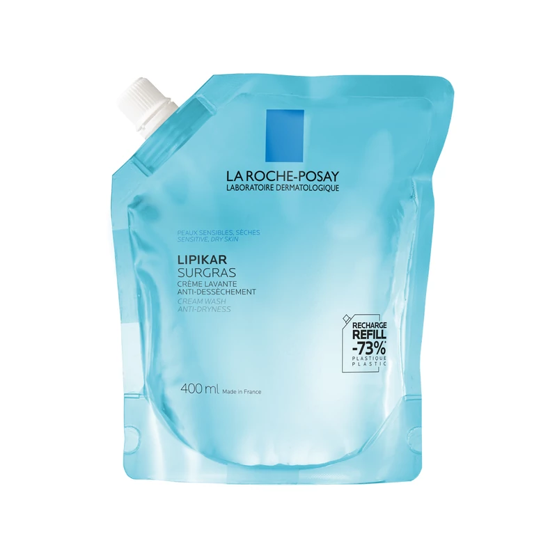 La Roche-Posay Lipikar Sugras krémtusfürdő utántöltő 400ml