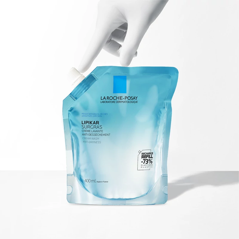 La Roche-Posay Lipikar Sugras krémtusfürdő utántöltő 400ml