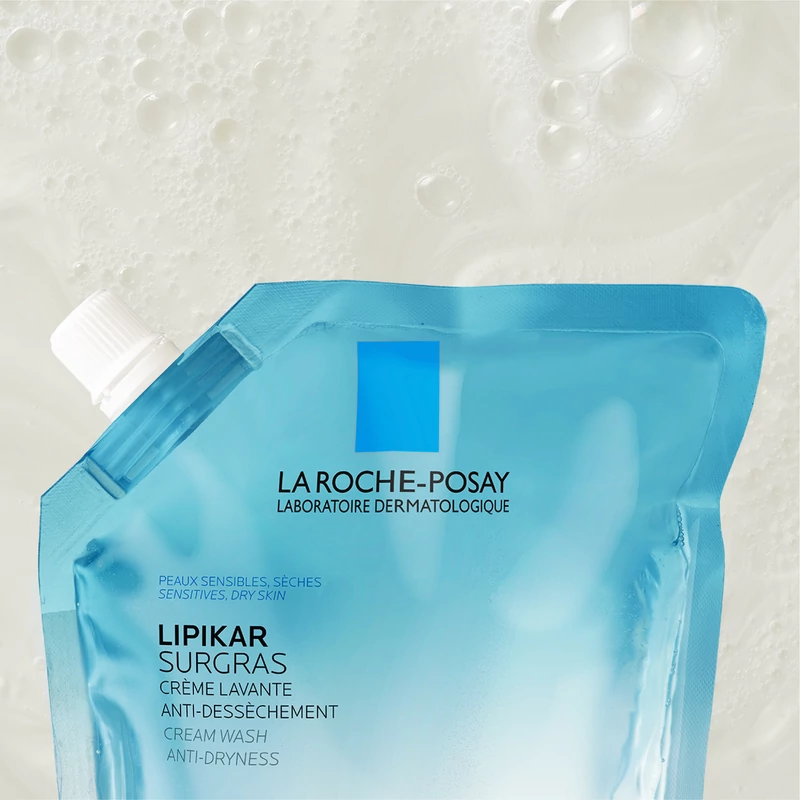 La Roche-Posay Lipikar Sugras krémtusfürdő utántöltő 400ml