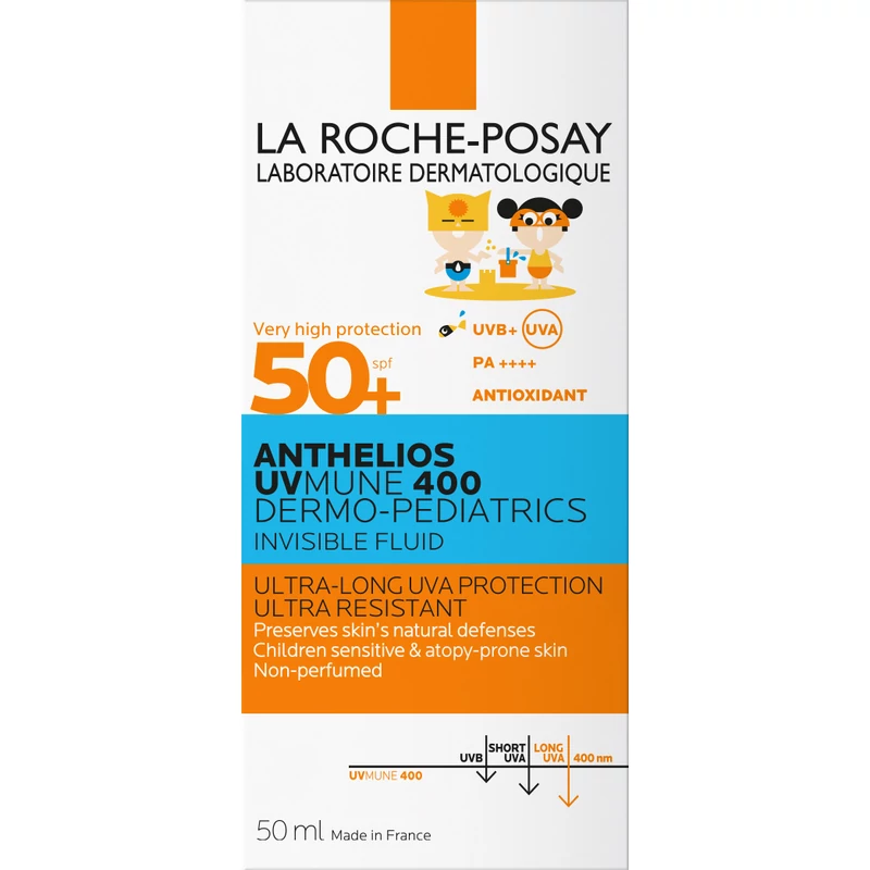La Roche-Posay ANTHELIOS UV-Mune 400 Dermo-Pediatrics Napvédő fluid SPF50+ gyereknek 50ml