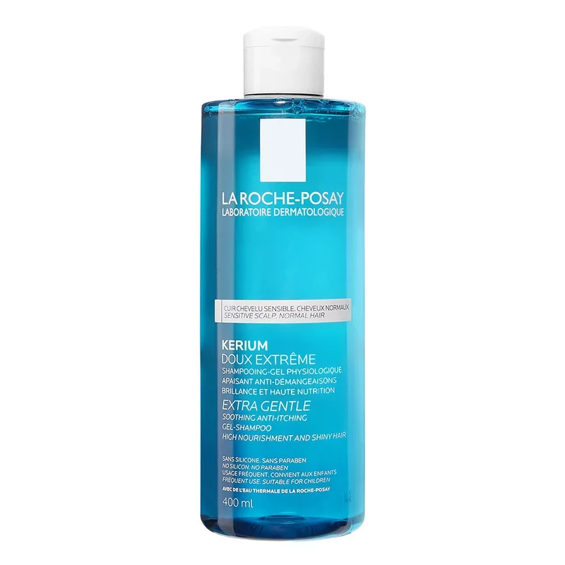 La Roche-Posay Kerium lágy textúrájú, extra kímélő fiziológiás sampon 400ml