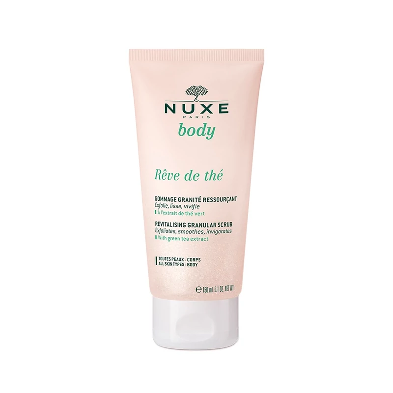 Nuxe Reve de Thé Revitalizáló szemcsés testradír 150ml