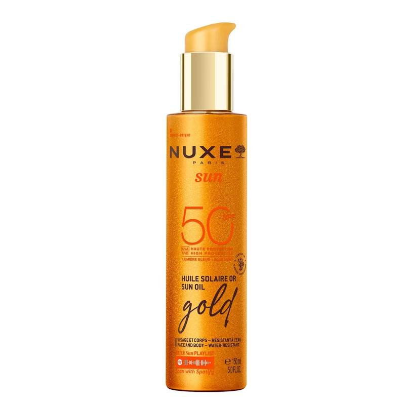 Nuxe SUN HP Csillámló arany napolaj SPF50 150 ml