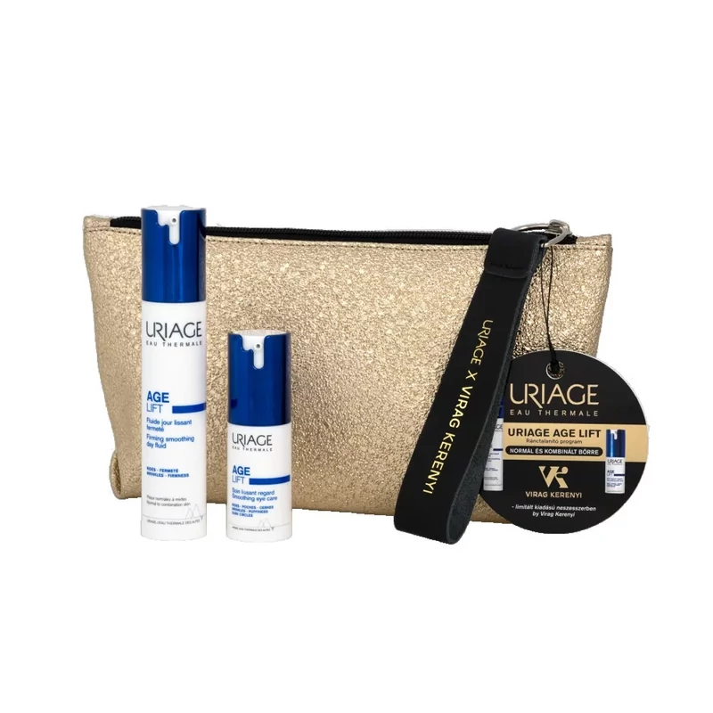 Uriage AGE LIFT Ránctalanító program - Neszesszer 2023 - normál és kombinált bőrre, 40 ml + 15 ml
