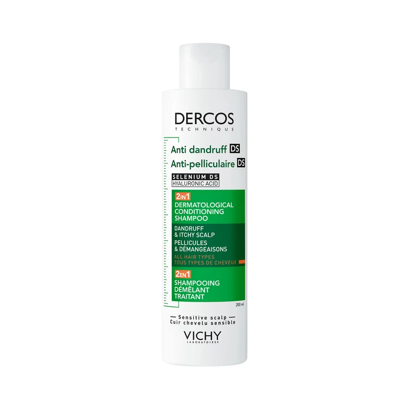 VICHY DERCOS 2in1 sampon és balzsam korpásodás ellen 200ml