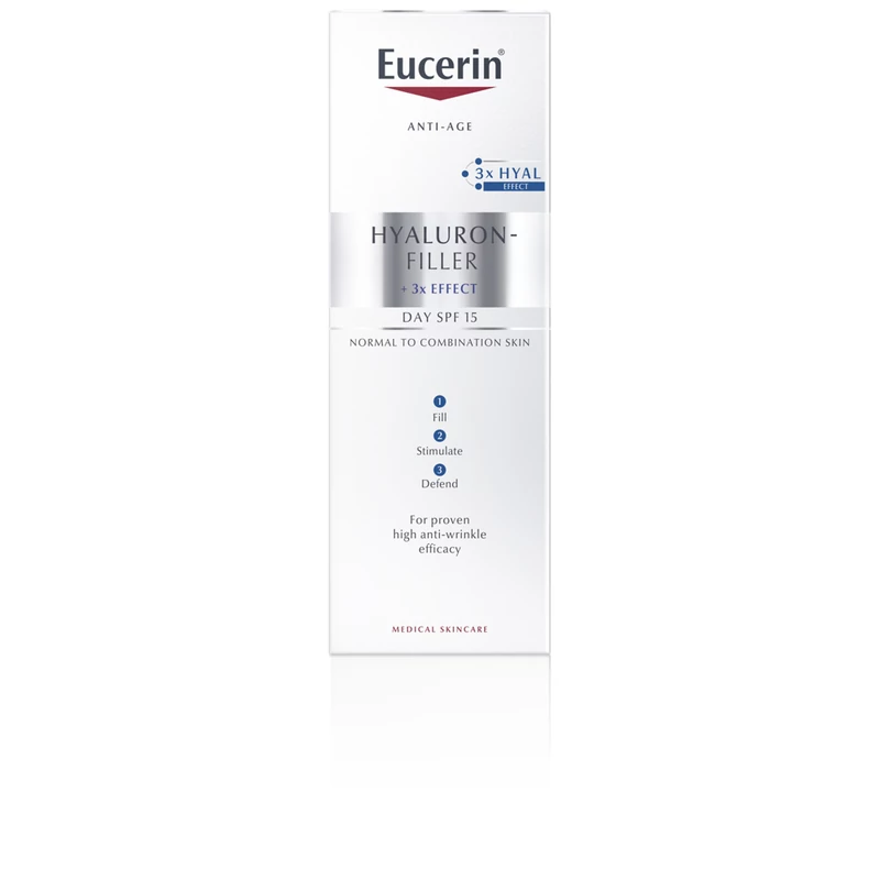 Eucerin Hyaluron-Filler Ráncfeltöltő nappali arckrém normál, vegyes bőrre 50ml