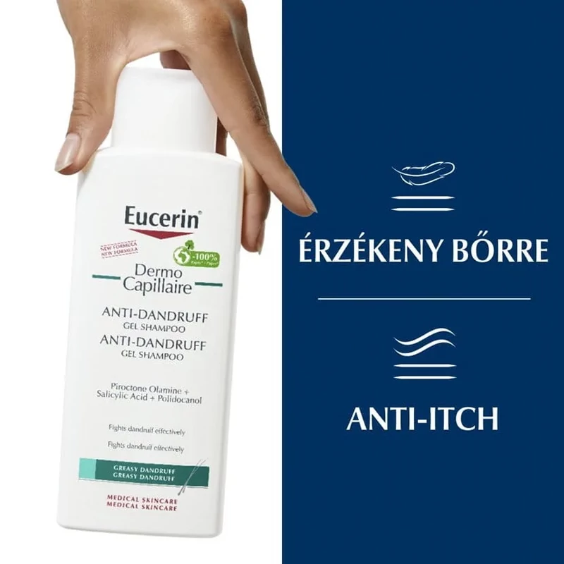 Eucerin DermoCapillaire Korpásodás elleni sampon zsíros korpára 250ml