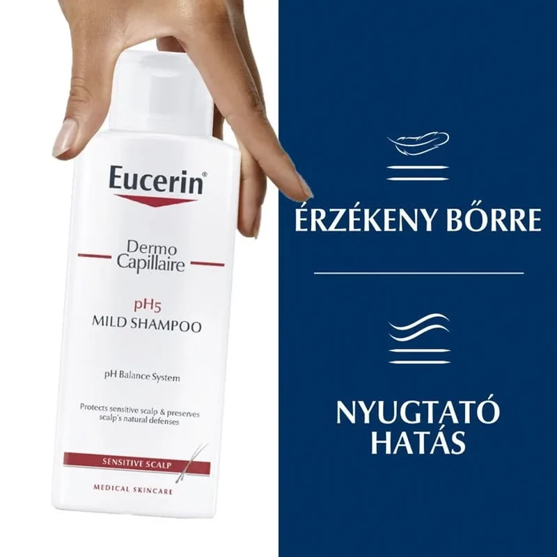 Eucerin DermoCapillaire pH5 Kímélő sampon 250ml