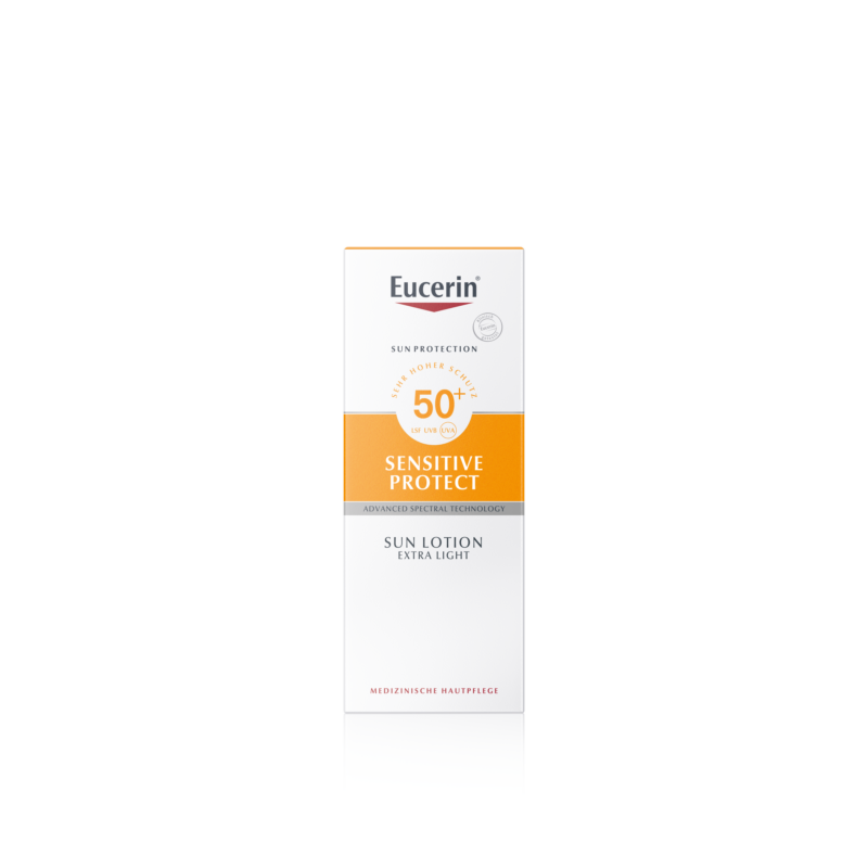 Eucerin Sun Sensitive Protect Extra könnyű naptej FF50 150 ml