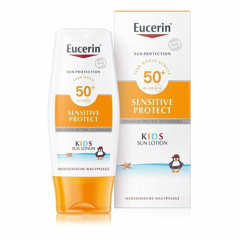 Eucerin Sun Sensitive Protect Gyermek naptej FF50+ 150ml