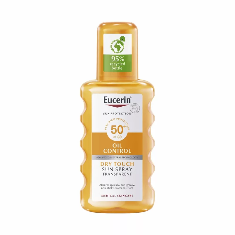 Eucerin Sun Oil Control Dry Touch színtelen napozó spray SPF50+ 200 ml