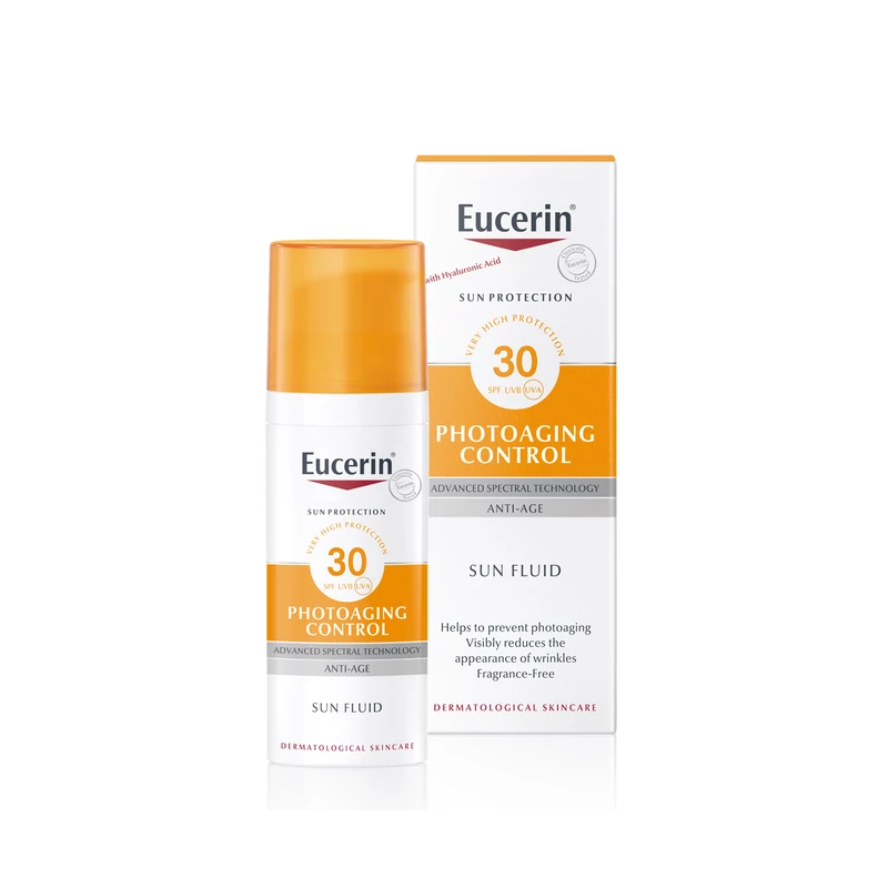 Eucerin Sun Photoaging Control napozó fluid arcra FF30 50ml