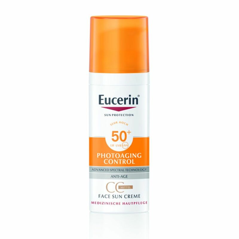  Eucerin Sun Photoaging Control színezett napozókrém arcra mittel FF50+ 50 ml