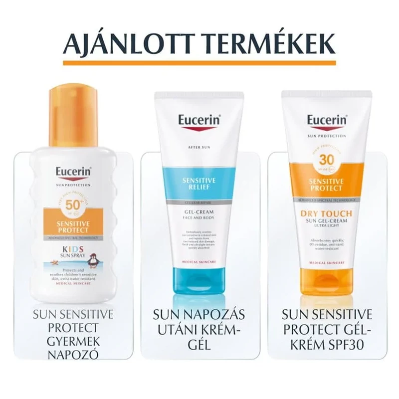 Eucerin Sun Oil Control napozó krém-gél arcra FF50+  50 ml