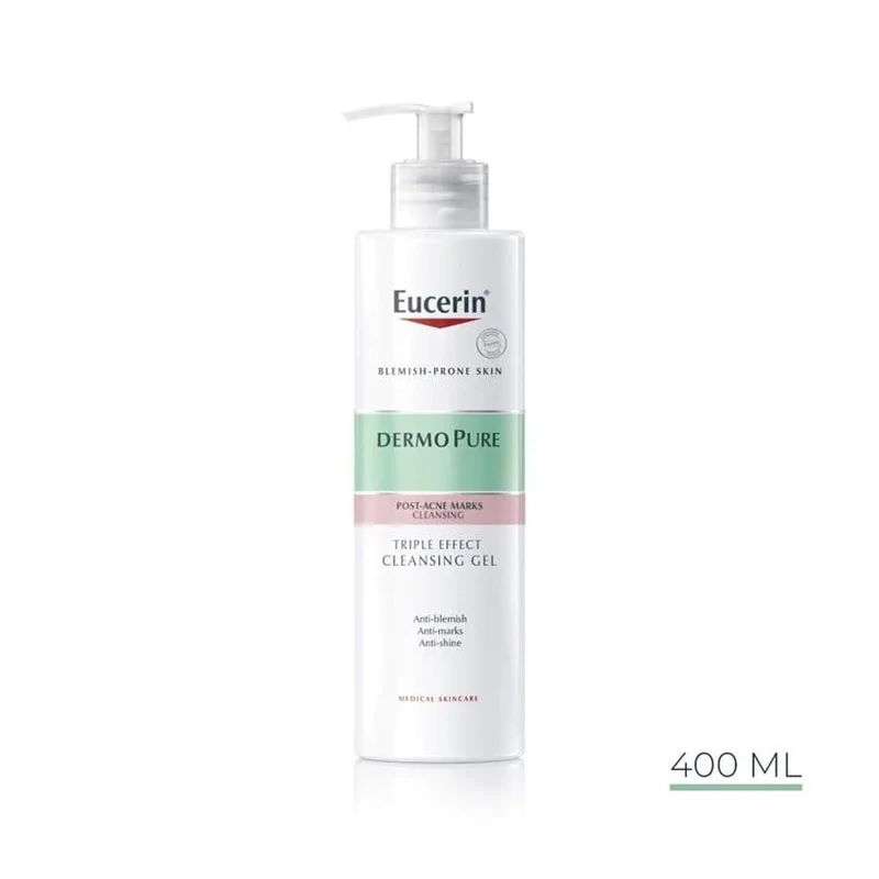 Eucerin DermoPure hármashatású mélytisztító arclemosó zselé 400 ml