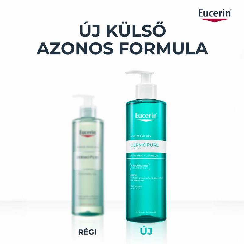 Eucerin Dermopure Clinical tisztító gél 400 ml