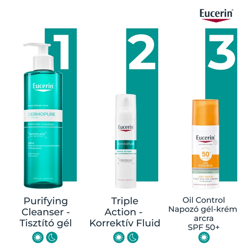 Eucerin Dermopure Clinical Triple Action - Korrektív Fluid 40 ml